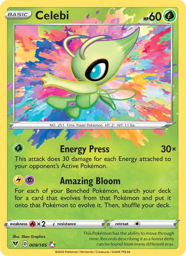 Celebi 9 Vivid Voltage Pokesingles