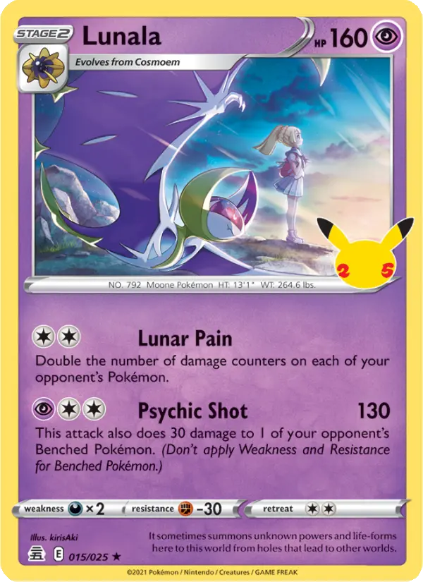 Lunala 15 Celebrations Pokesingles
