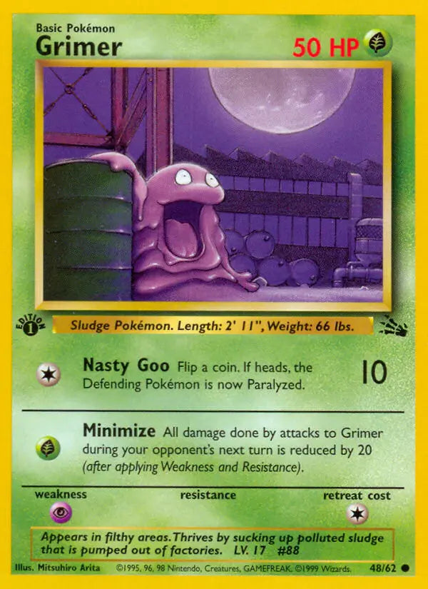 Grimer 48 Fossil Pokesingles