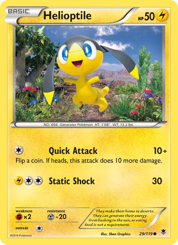 Helioptile 29 Phantom Forces Pokesingles