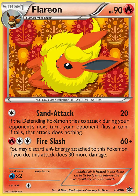 Flareon BW88 BW Black Star Promos Pokesingles