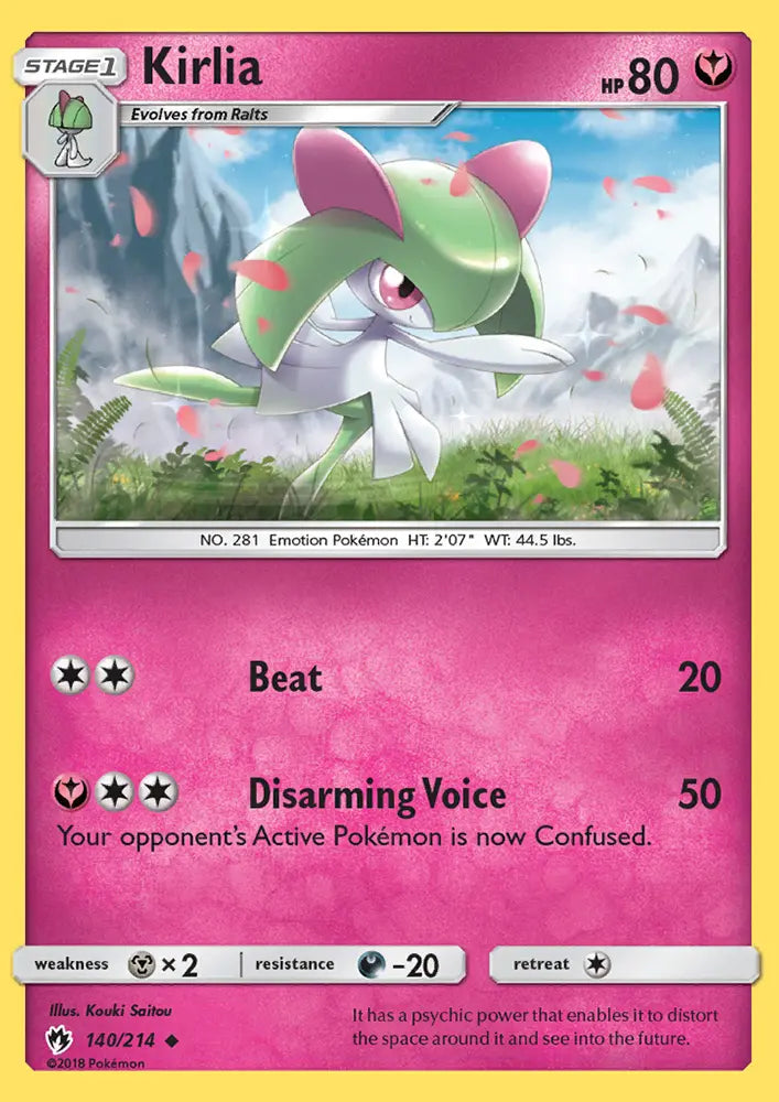 Kirlia 140 Lost Thunder Pokesingles
