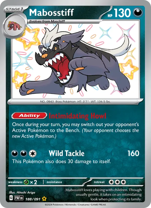 Mabosstiff 188 Paldean Fates Pokesingles