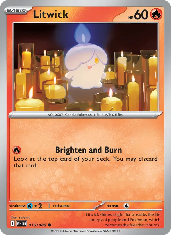 Litwick 16 White Flare Pokesingles