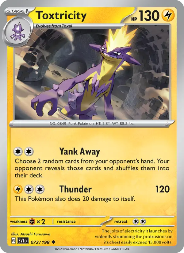 Toxtricity 72 Scarlet & Violet Pokesingles
