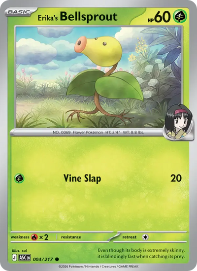 Erika's Bellsprout 4 Ascended Heroes Pokesingles