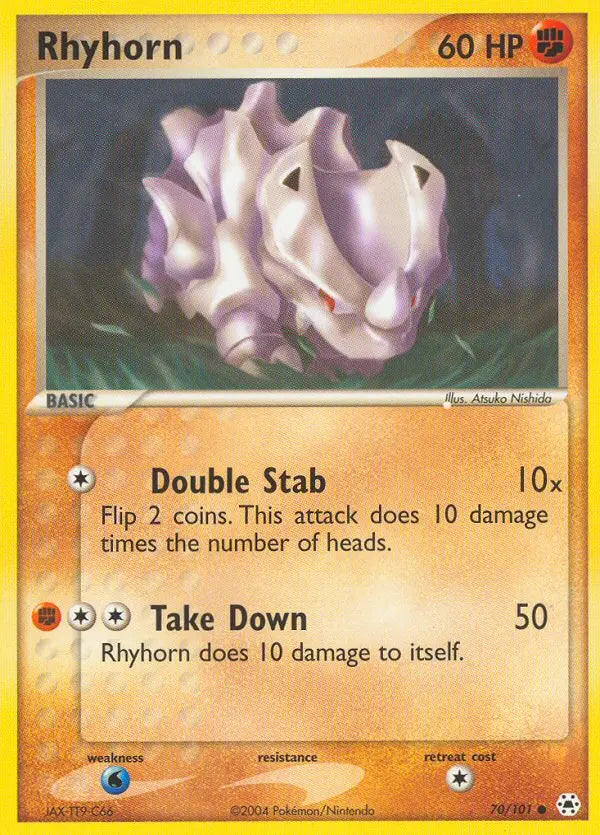 Rhyhorn 70 Hidden Legends Pokesingles