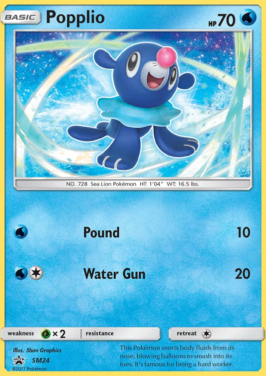 Popplio SM24 SM Black Star Promos Pokesingles