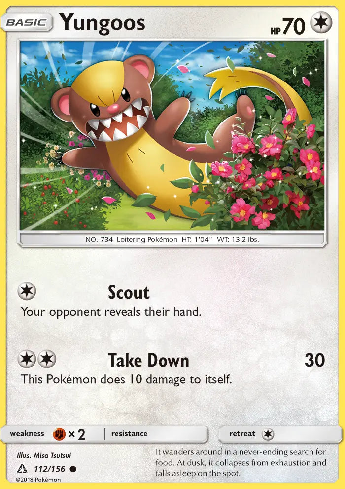 Yungoos 112 Ultra Prism Pokesingles