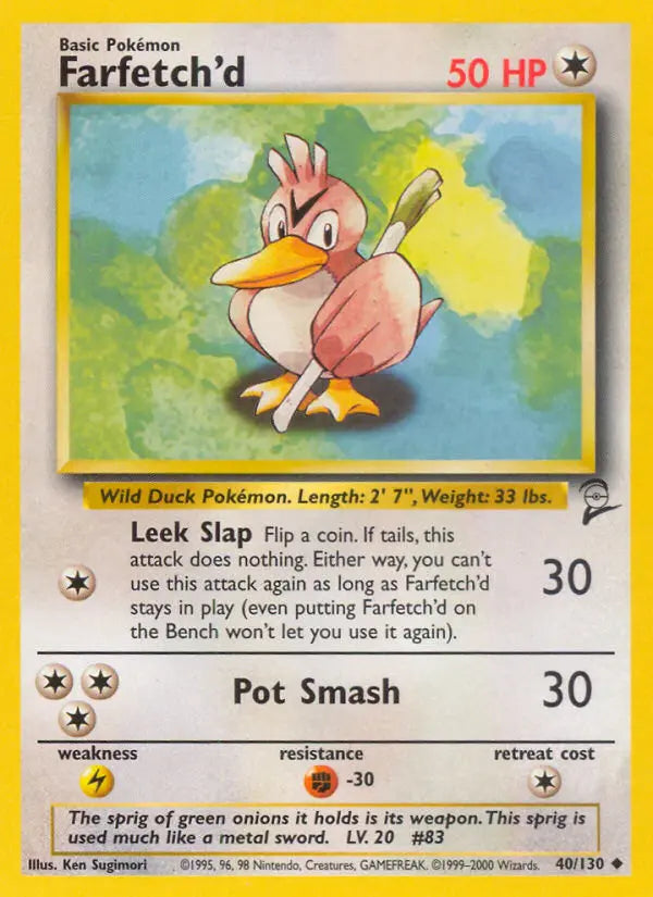 Farfetch'd 40 Base Set 2 Pokesingles