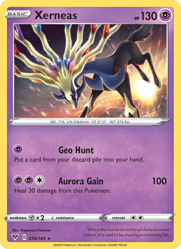 Xerneas 78 Vivid Voltage Pokesingles