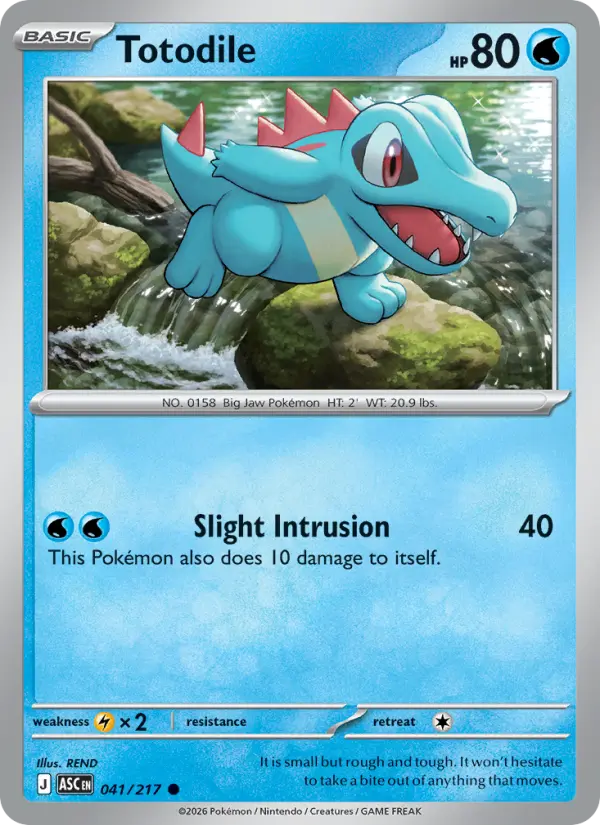 Totodile 41 Ascended Heroes Pokesingles