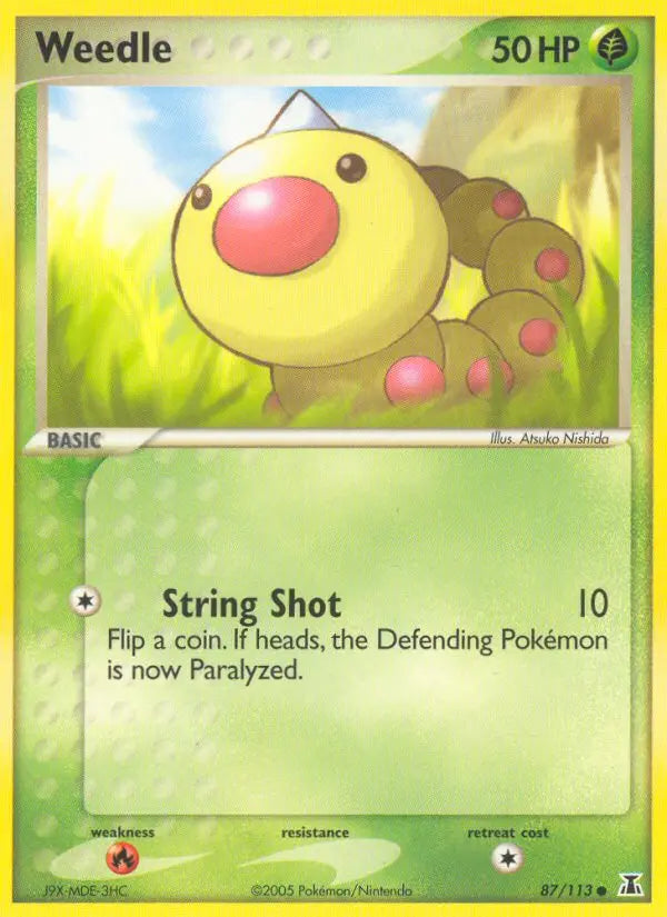 Weedle 87 Delta Species Pokesingles