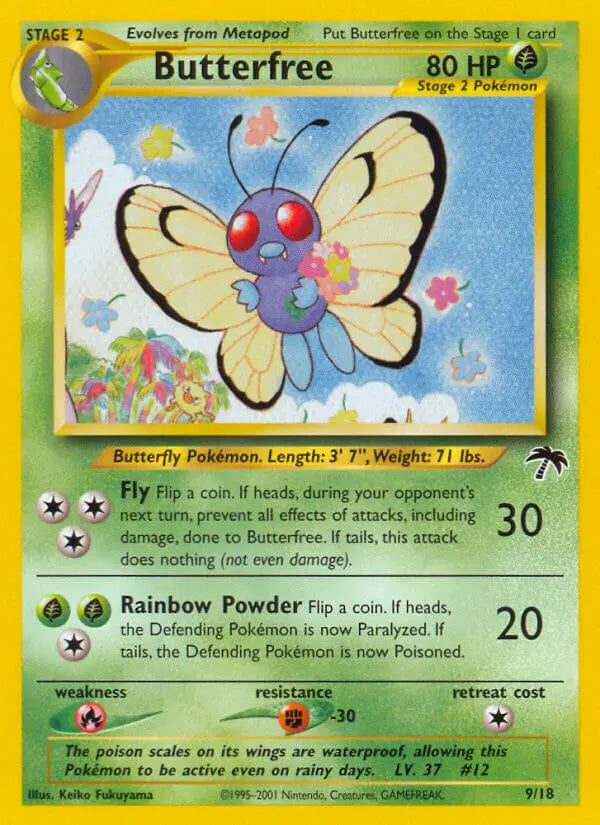 Butterfree 9 Southern Islands Pokesingles