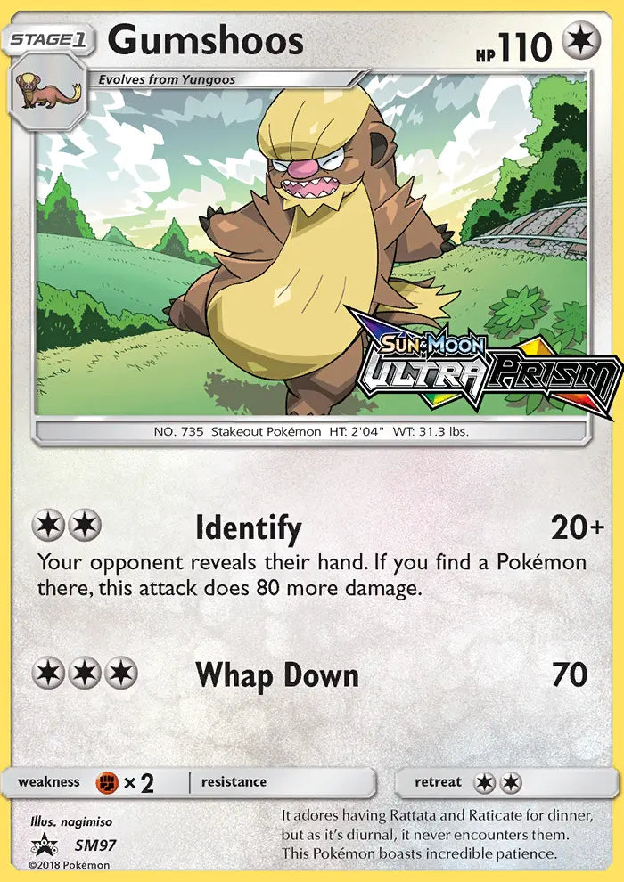 Gumshoos SM97 SM Black Star Promos Pokesingles