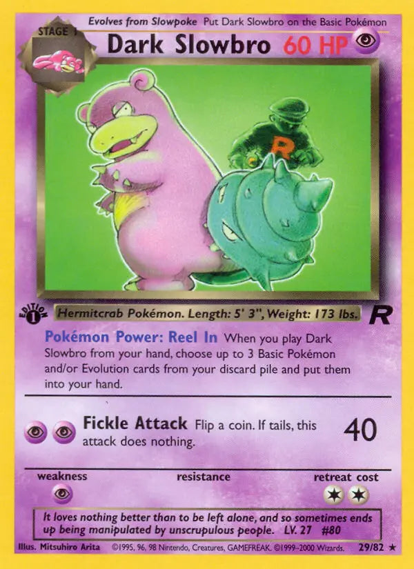 Dark Slowbro 29 Team Rocket Pokesingles