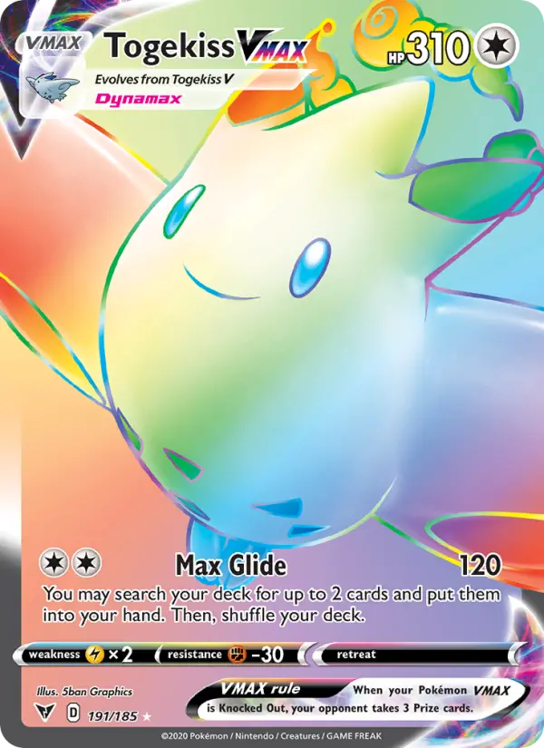Togekiss VMAX 191 Vivid Voltage Pokesingles