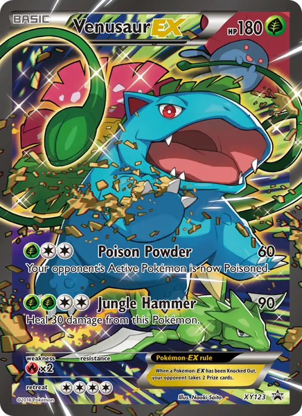 Venusaur EX XY123 XY Black Star Promos Pokesingles