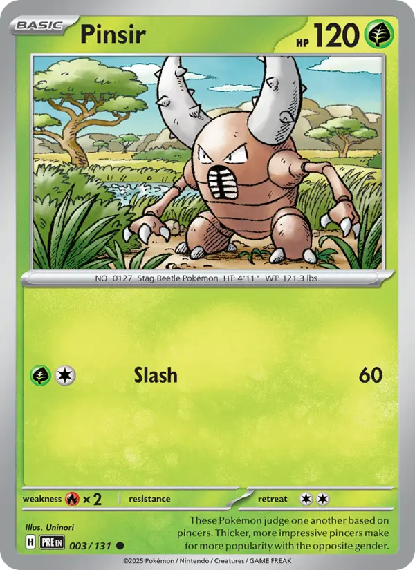 Pinsir 3 Prismatic Evolutions Pokesingles
