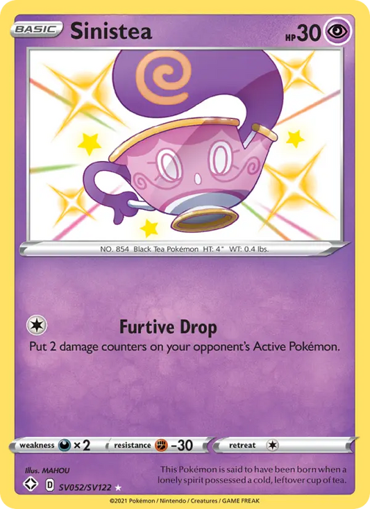 Sinistea SV052 Shining Fates Pokesingles