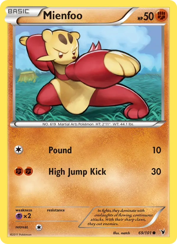 Mienfoo 69 Noble Victories Pokesingles