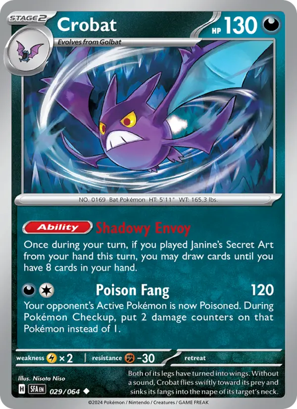 Crobat 29 Shrouded Fable Pokesingles
