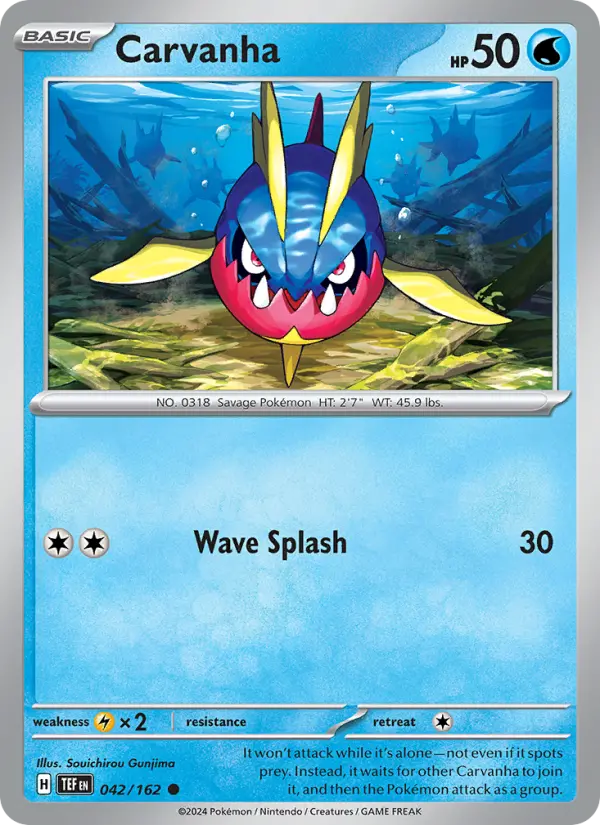 Carvanha 42 Temporal Forces Pokesingles