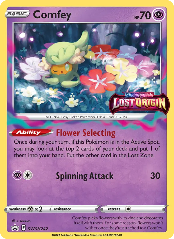 Comfey SWSH242 SWSH Black Star Promos Pokesingles