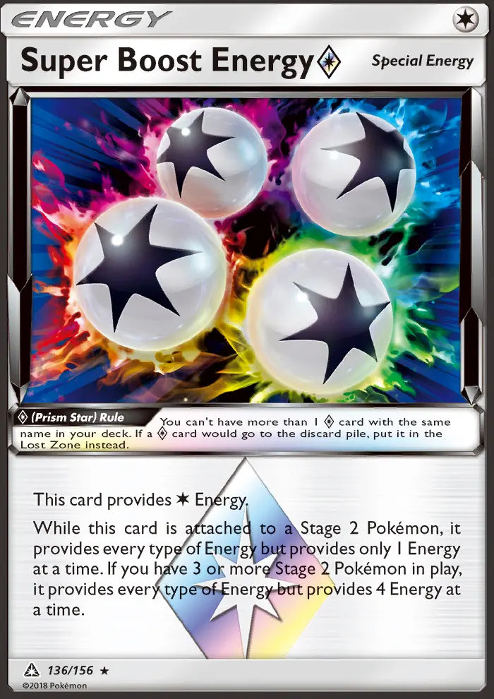 Super Boost Energy ◇ 136 Ultra Prism Pokesingles