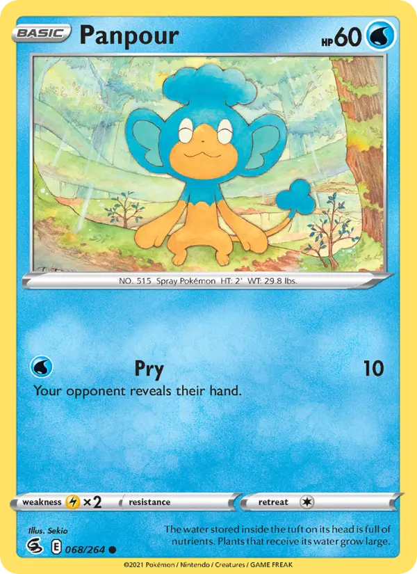 Panpour 68 Fusion Strike Pokesingles
