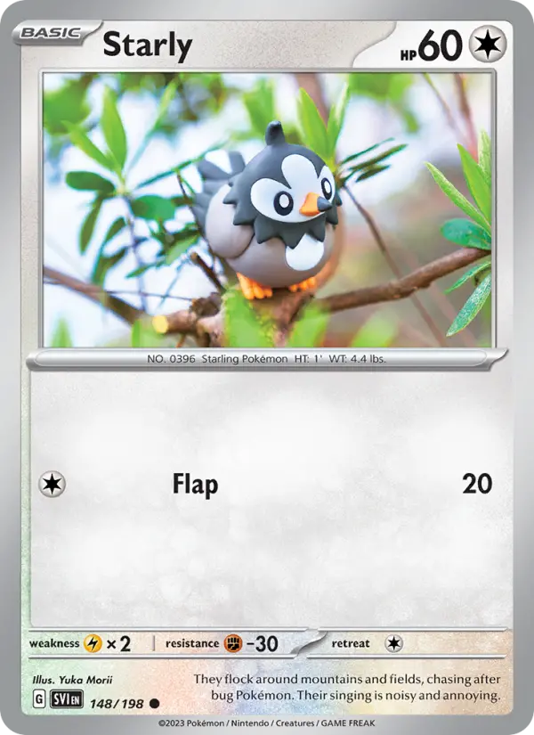Starly 148 Scarlet & Violet Pokesingles