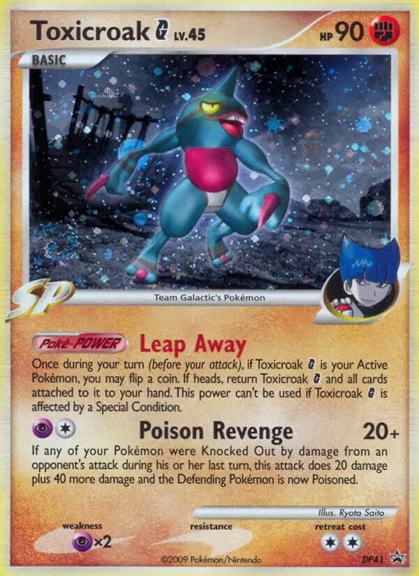Toxicroak G DP41 DP Black Star Promos Pokesingles