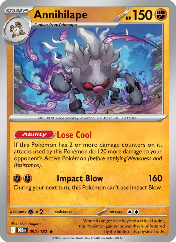 Annihilape 92 Destined Rivals Pokesingles