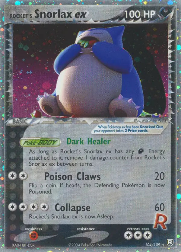 Rocket's Snorlax ex 104 Team Rocket Returns Pokesingles