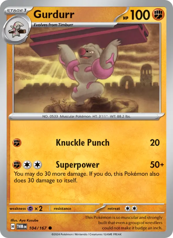 Gurdurr 104 Twilight Masquerade Pokesingles