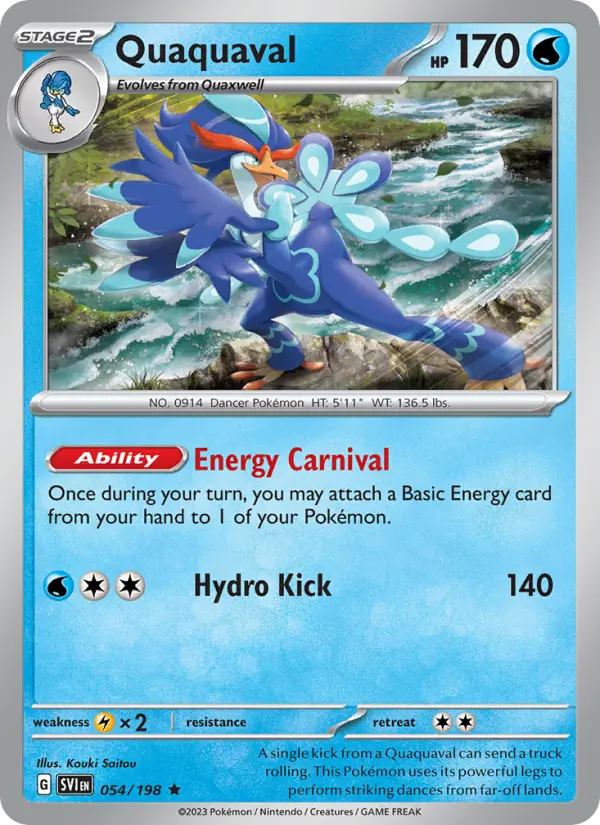 Quaquaval 54 Scarlet & Violet Pokesingles