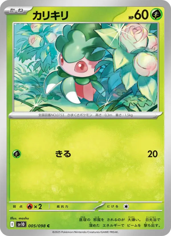 Fomantis 5 ロケット団の栄光 Pokesingles