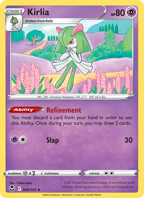 Kirlia 68 Silver Tempest Pokesingles