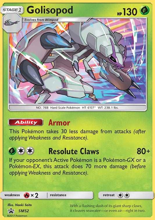 Golisopod SM52 SM Black Star Promos Pokesingles
