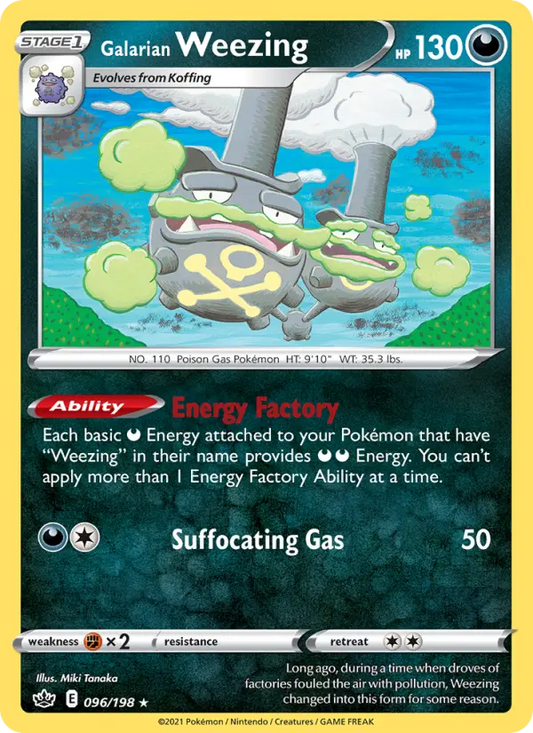 Galarian Weezing 96 Chilling Reign Pokesingles