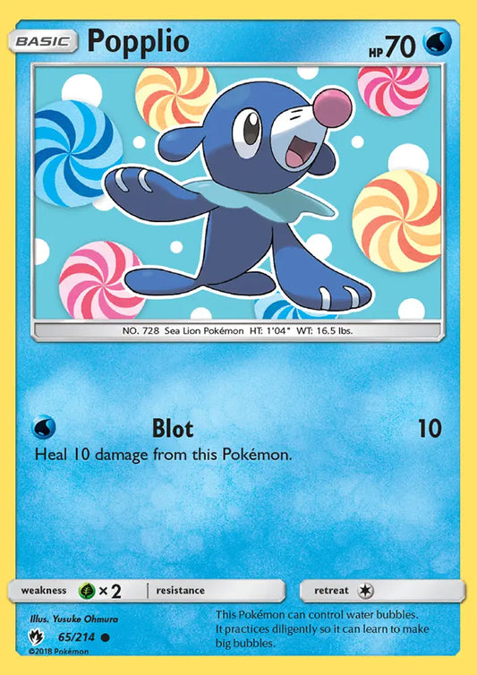 Popplio 65 Lost Thunder Pokesingles