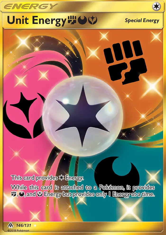 Unit Energy FightingDarknessFairy 146 Forbidden Light Pokesingles