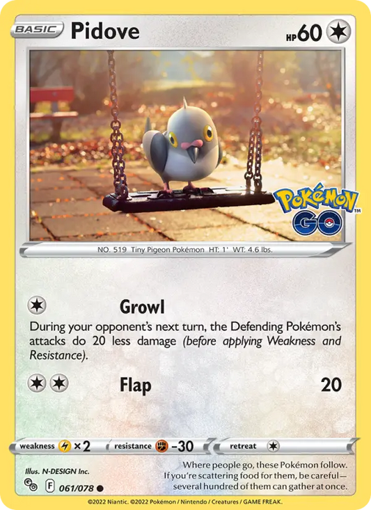 Pidove 61 Pokémon GO Pokesingles