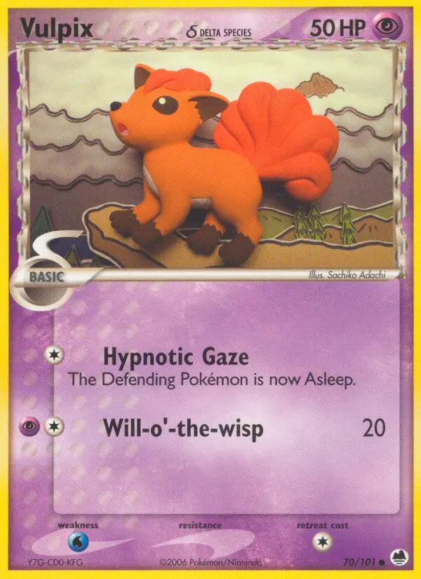 Vulpix δ 70 Dragon Frontiers Pokesingles