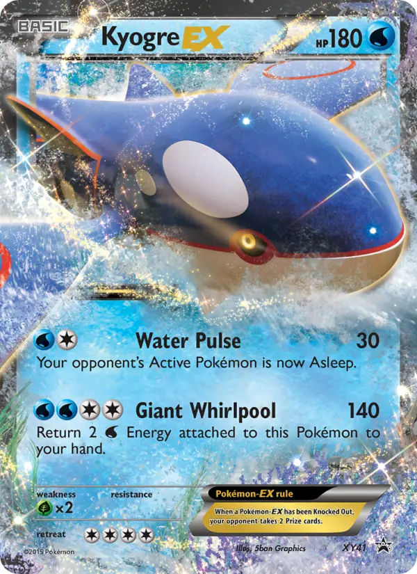 Kyogre EX XY41 XY Black Star Promos Pokesingles