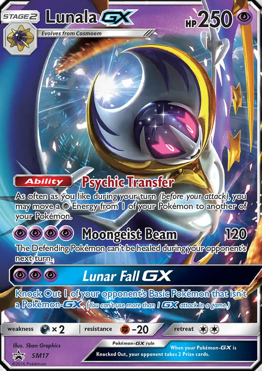 Lunala GX SM17 SM Black Star Promos Pokesingles