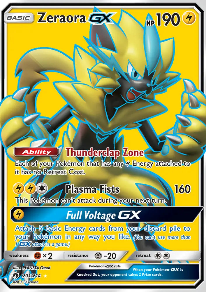 Zeraora GX 201 Lost Thunder Pokesingles