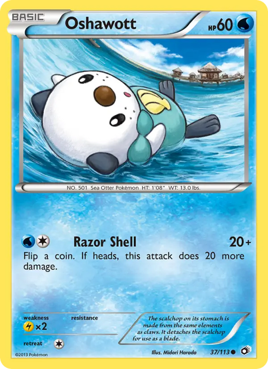 Oshawott 37 Legendary Treasures Pokesingles