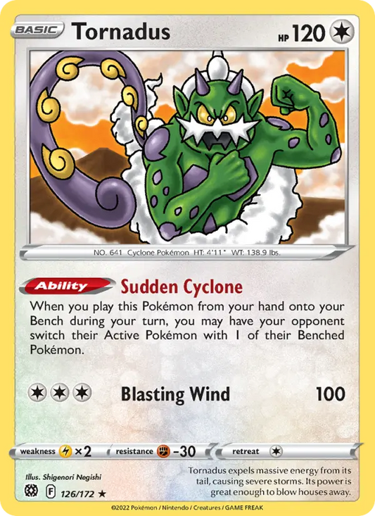 Tornadus 126 Brilliant Stars Pokesingles