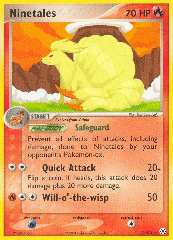 Ninetales 22 Hidden Legends Pokesingles